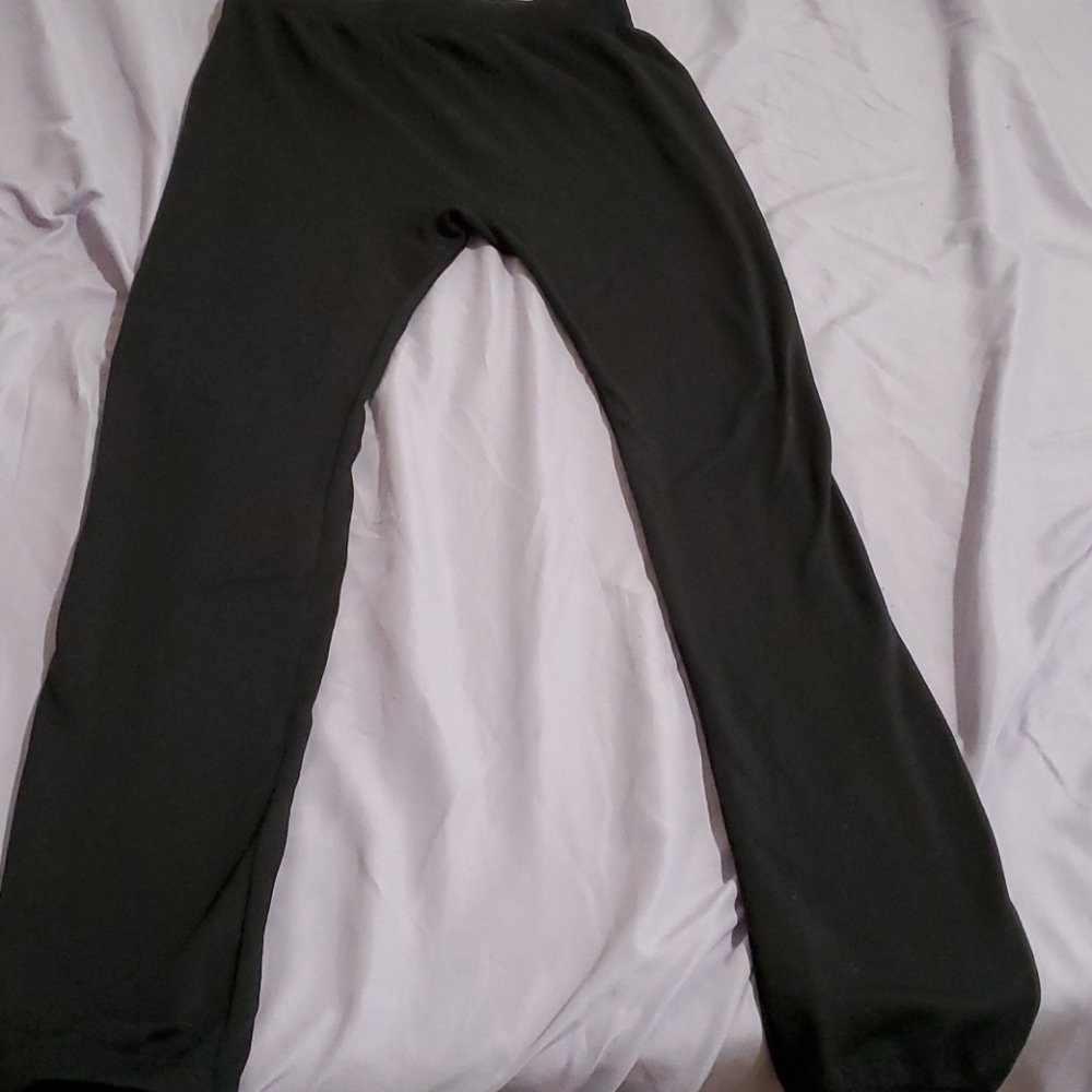 Black fleece lined leggings